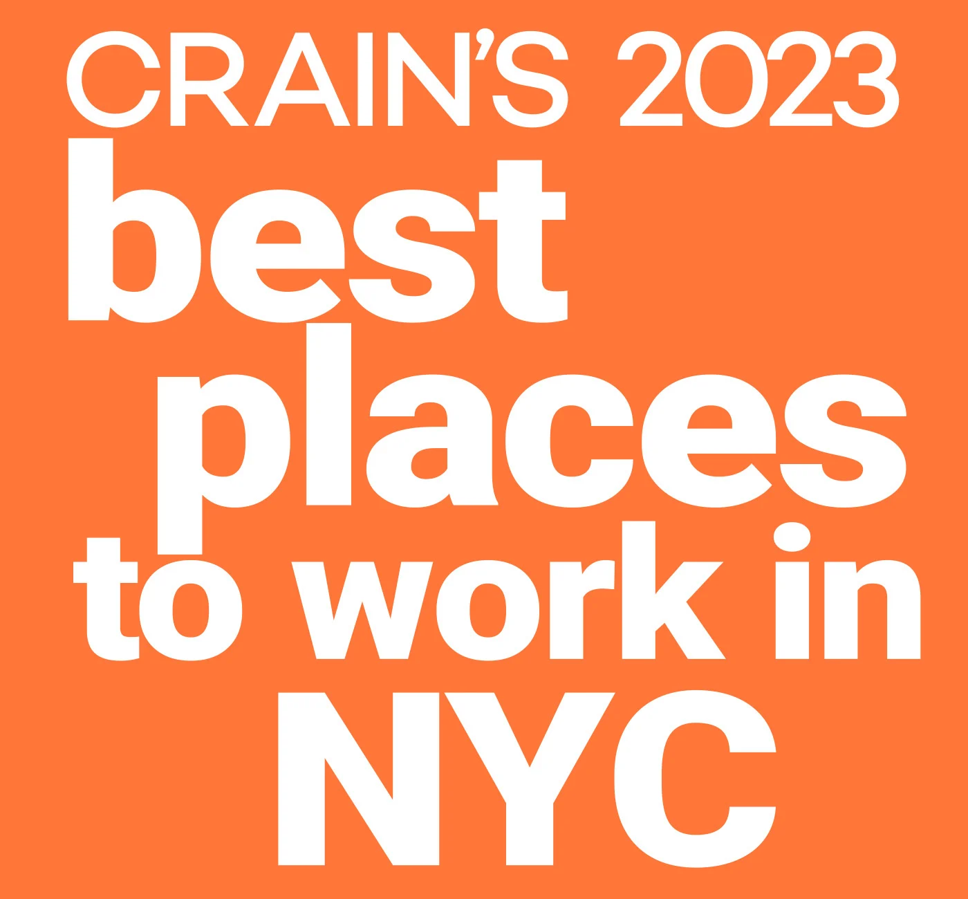 Crain’s 2023 Best Places to Work in NYC