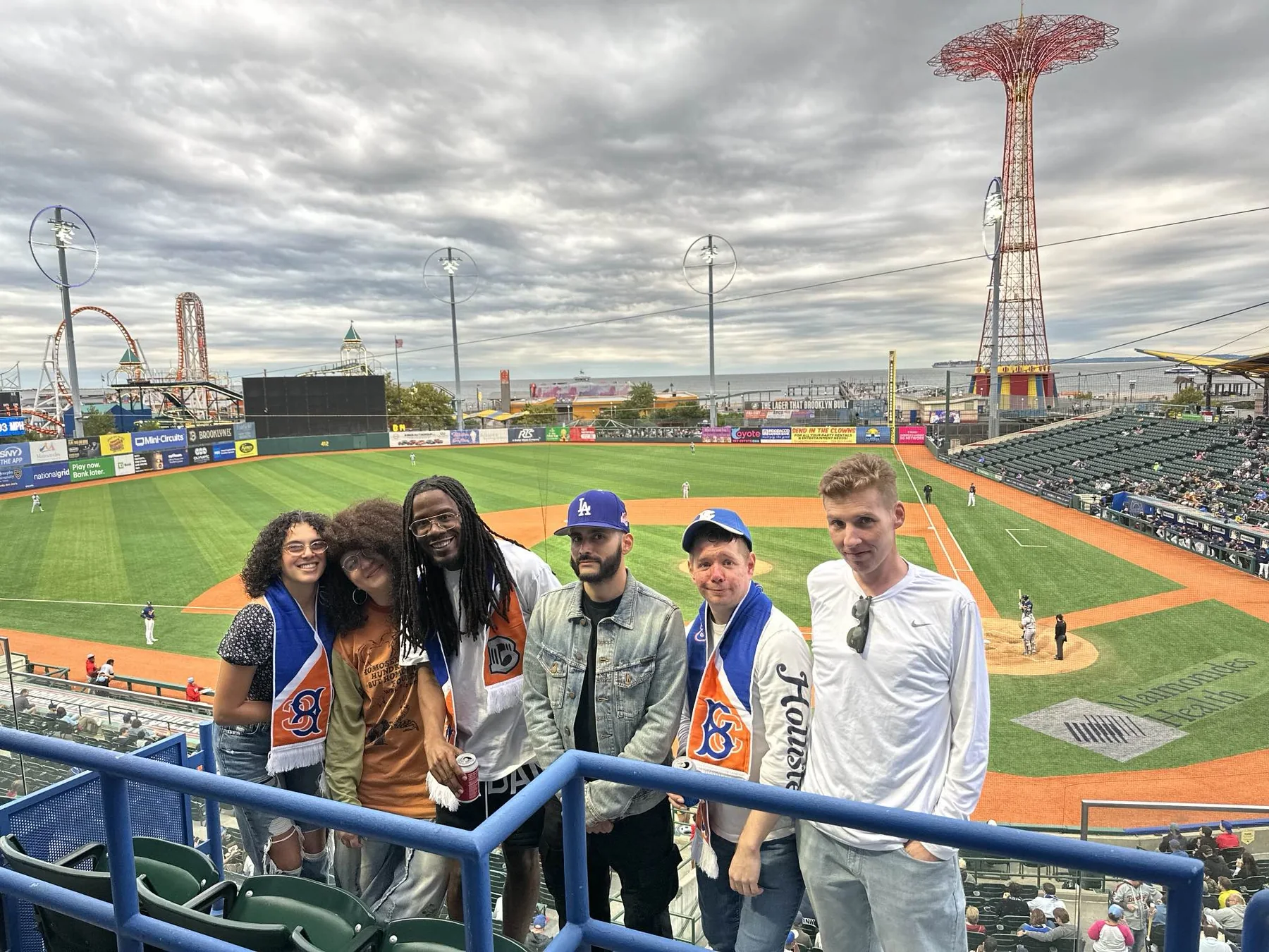 ACS team at a baseball game
