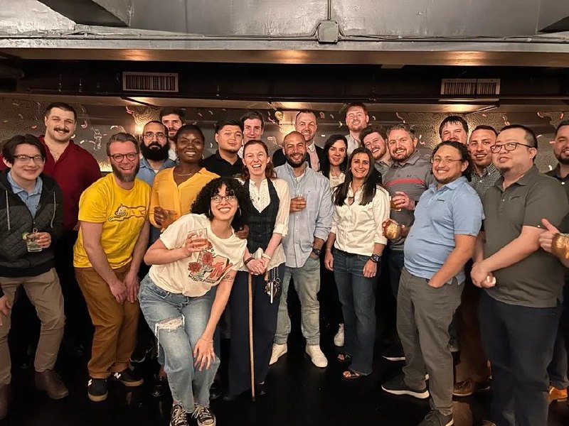 ACS team gathering at an event